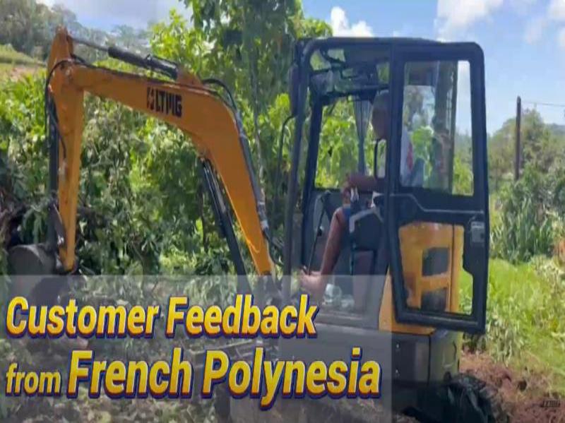 Mini-pelle LTMG LTE35 de 3 tonnes Commentaires des clients de Polynésie française