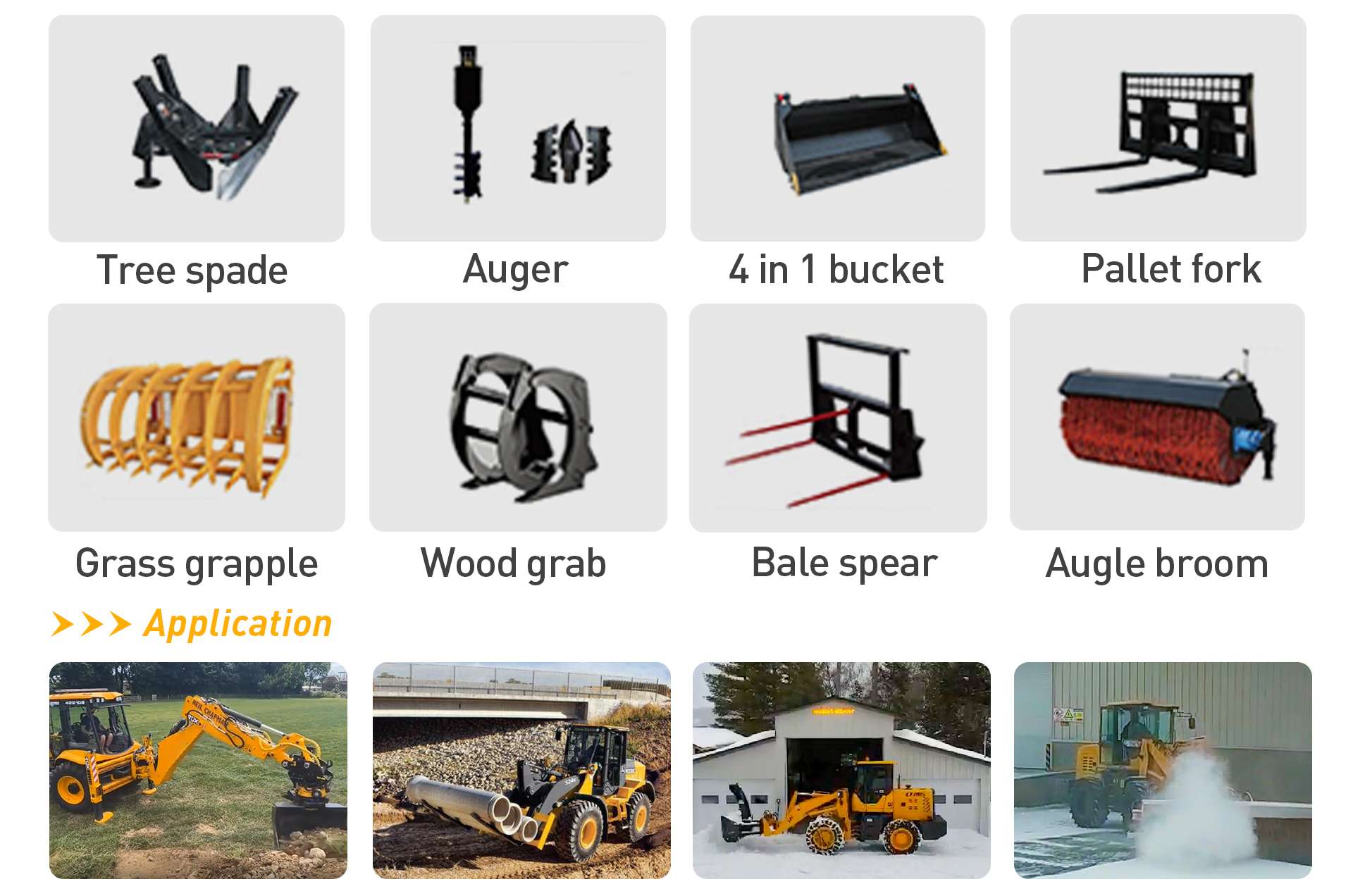 attchments for backhoe loader attchments for backhoe loader