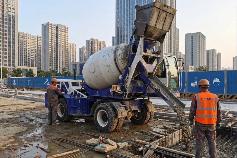 self loading mixer concrete